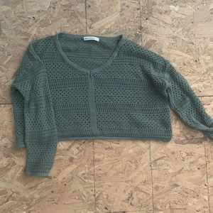 knitted cropped sweater